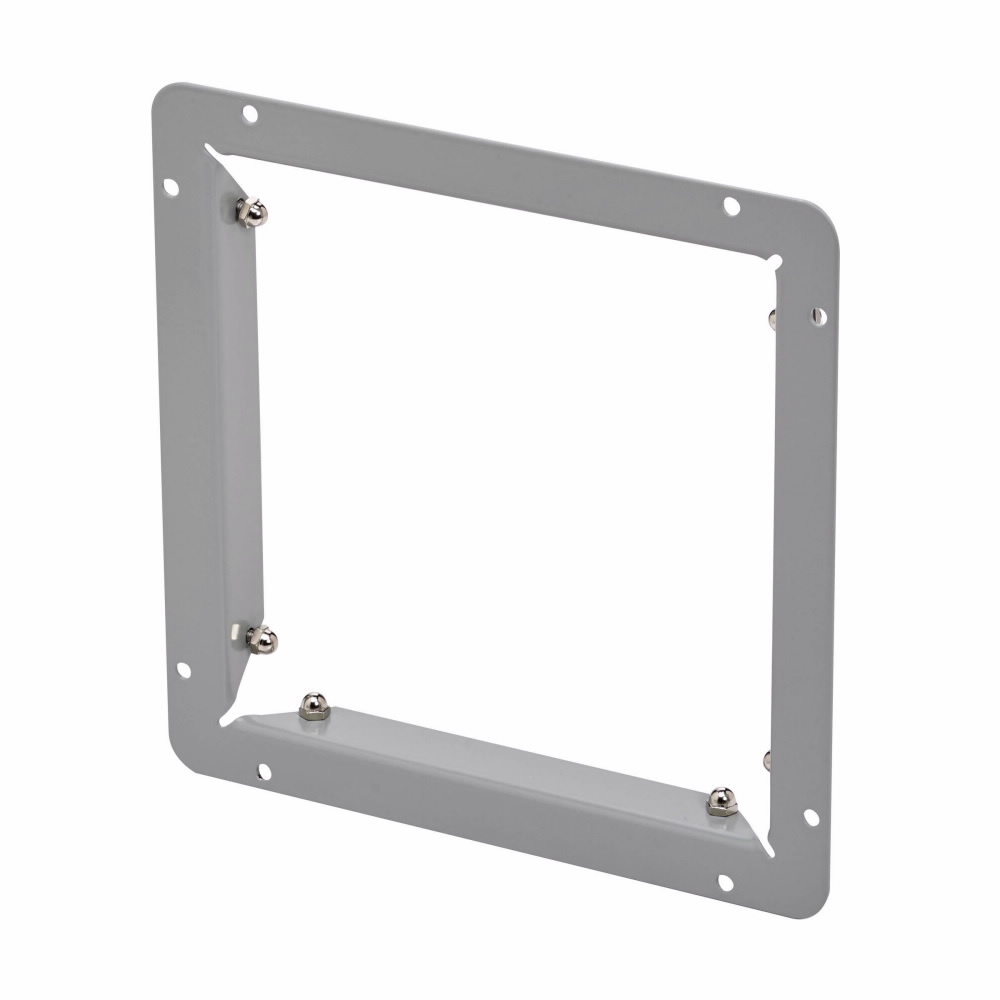 Eaton B-Line series wireway end flange, Wireway end flange, Wireway end flange, NEMA 3R, Galvanized steel, ANSI 61 gray painted