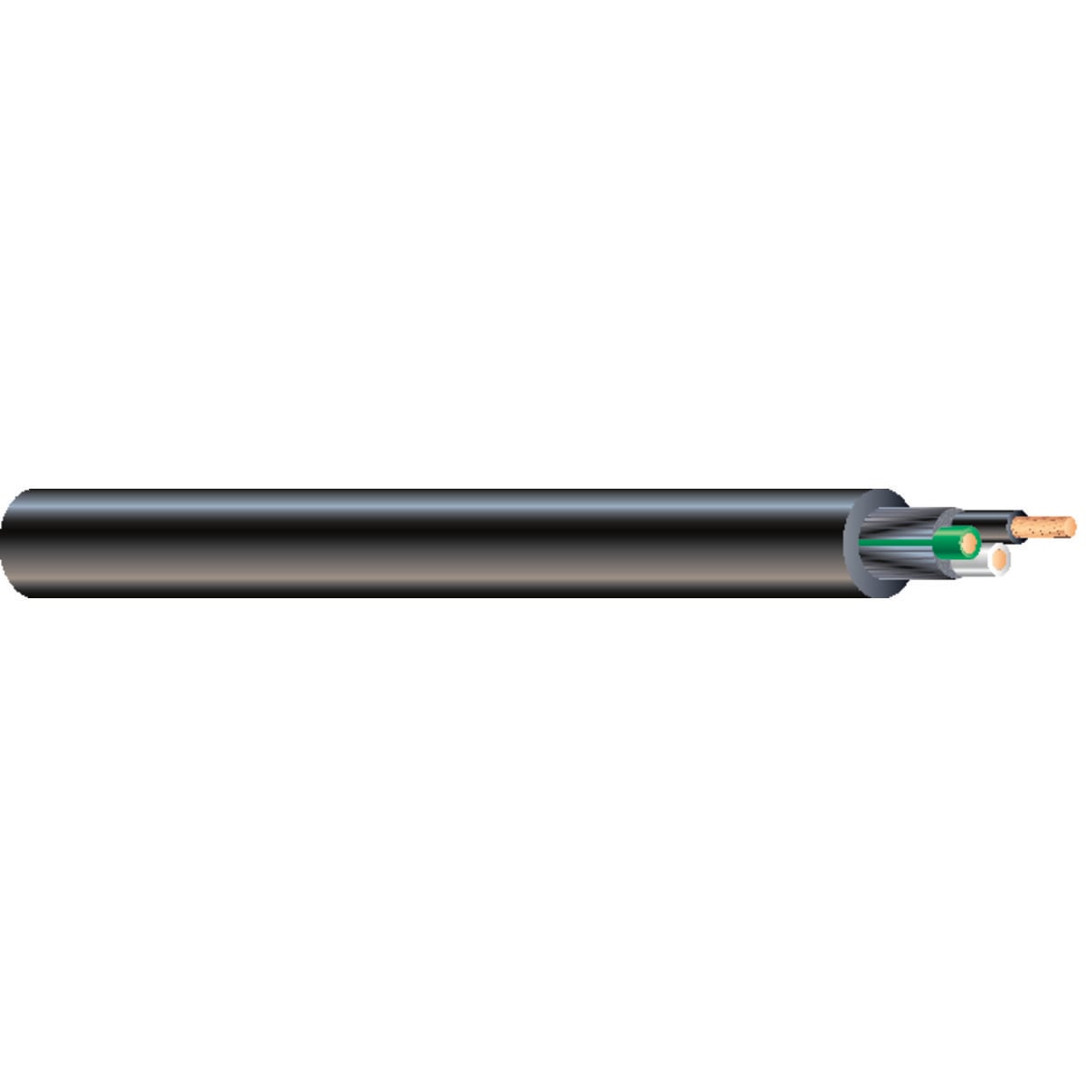 14-41 CU 5/C  BLACK/WHITE/RED/GREEN/ORANGE SOOW BLACK 90C 600V PAPER 250 FT