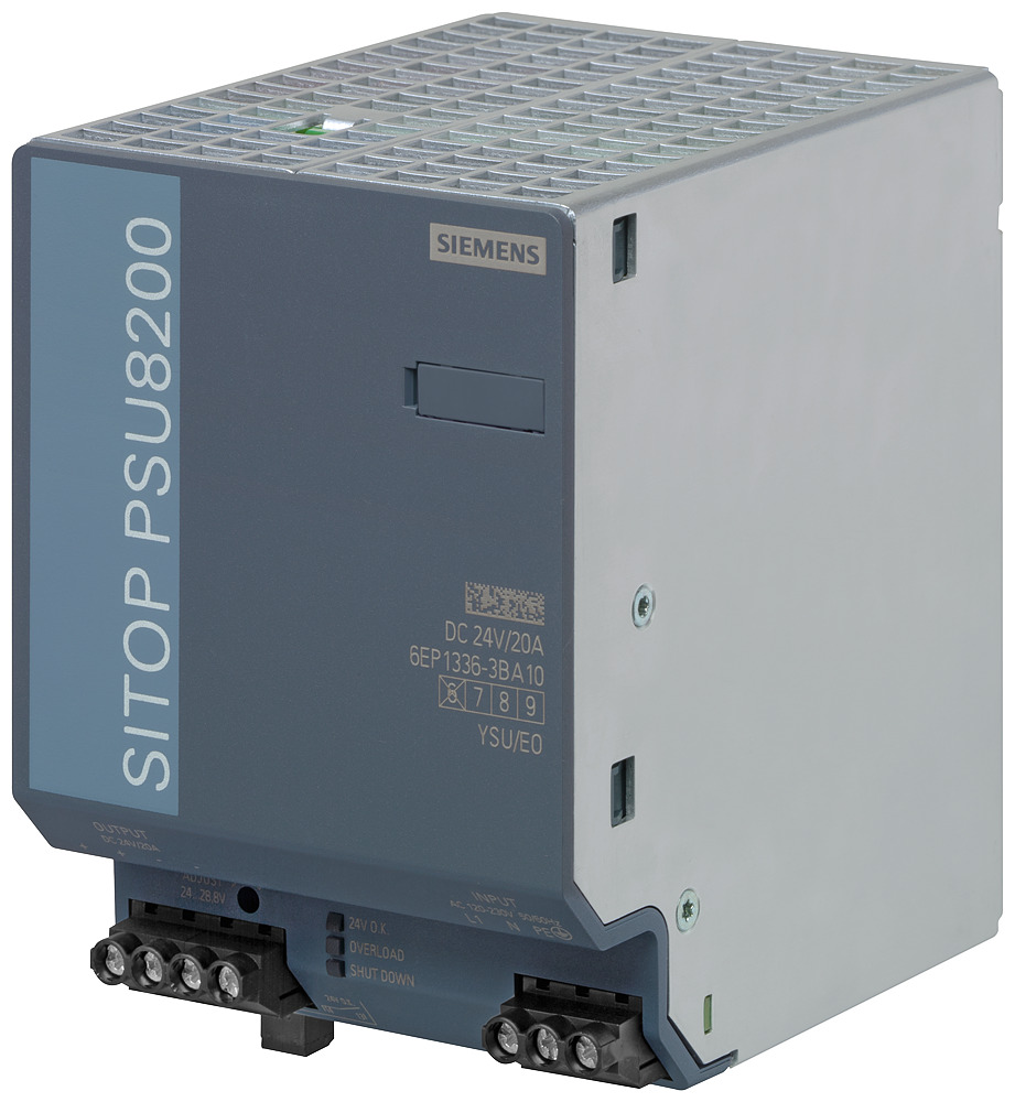 SITOP PSU8200 20 A stabilized power supply input 120-230 V AC 110-220 V DC output 24 V DC/20 A