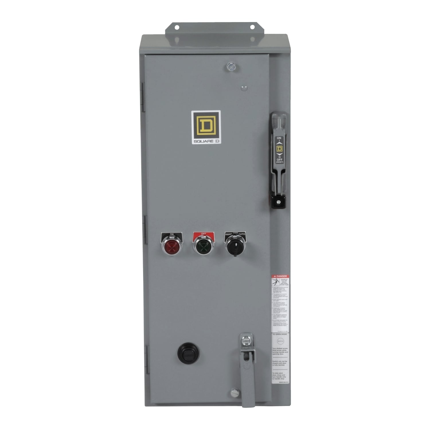 NEMA combination starter, Type S, 60A fusible disconnect, Size 2