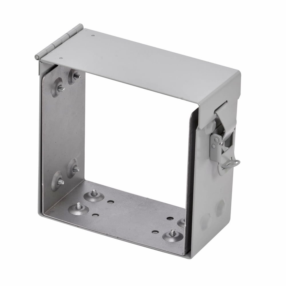 Eaton B-Line series wireway connector, Connector screw clearance holes, Padlockable latch, Wireway connector, NEMA 3R, Aluminum, 8" X 8"