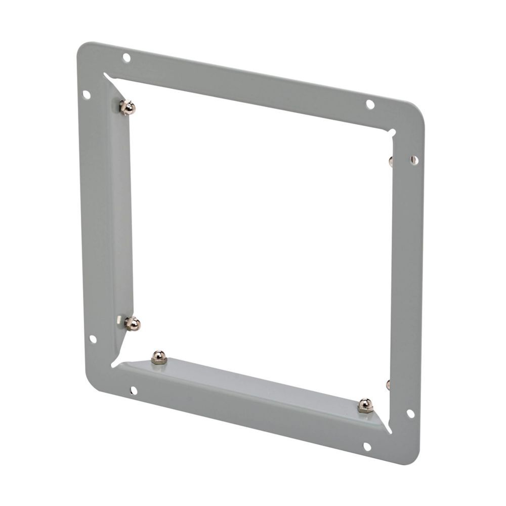 Eaton B-Line series wireway end flange, Wireway end flange, NEMA 3R, Galvanized steel, 8" X 8"