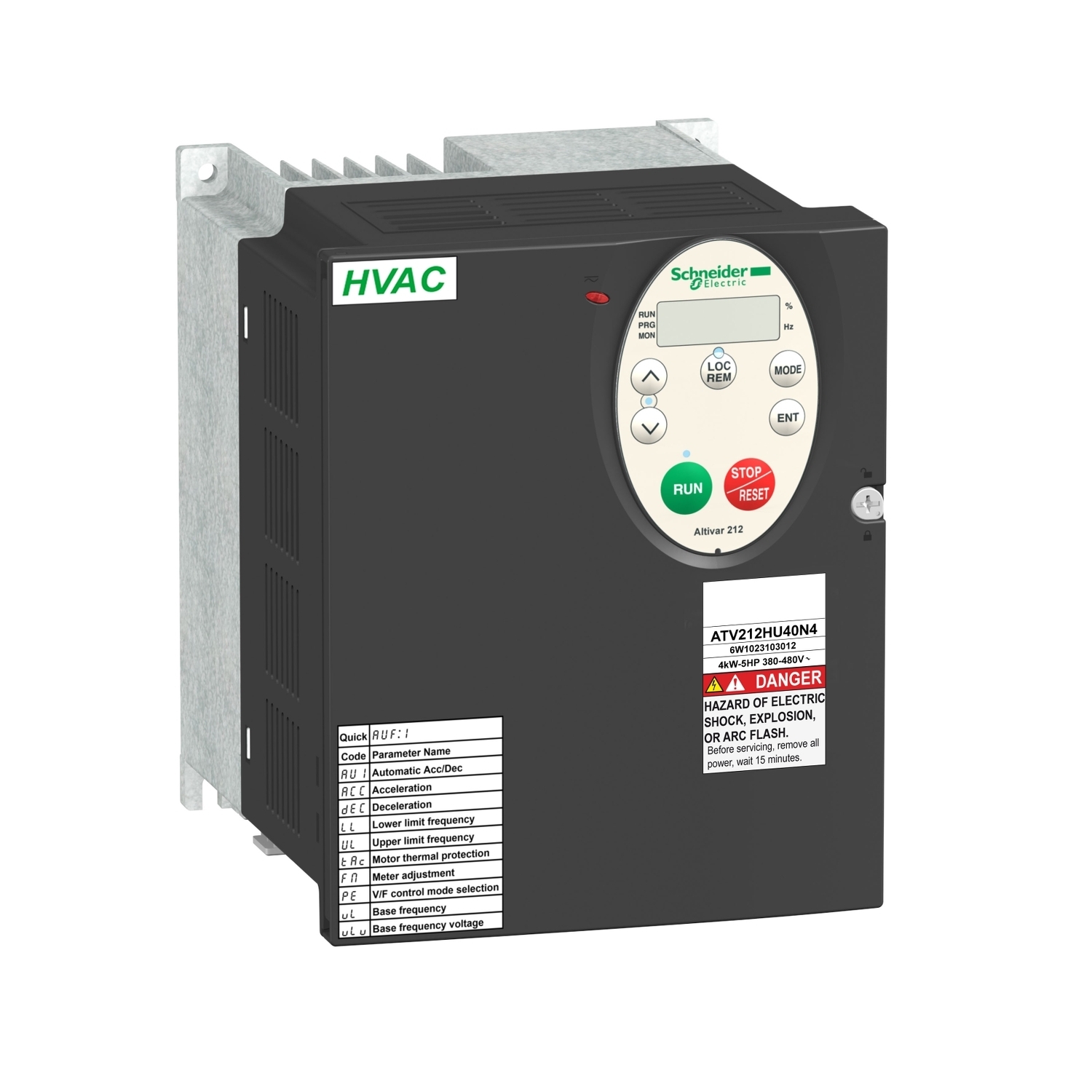 variable speed drive, Altivar 212, 3kW, 480V, 3 phases, with EMC, IP21