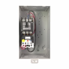 Eaton definite purpose starter, 30 A, Coil: 208-240 V, 50/60 Hz, 24-40 FLA, Common control wiring, NEMA Type 1 Enclosed, 30 A IFL, 2 poles, 24-40 FLA, Single-phase, B27, Box lugs and quick connect terminals (side-by-side), Non-reversing