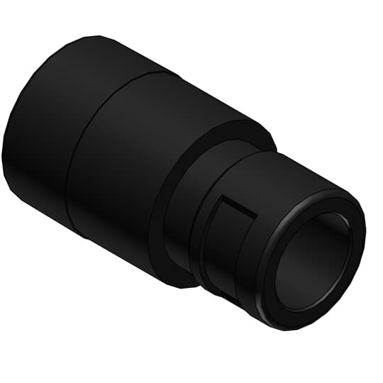 AV Connector Adapter for IP66 Static Connector - Fits to Connector Size NW/Metric 17/20 Output Fits to Connector Size NW/Metric 10/12, Color Black