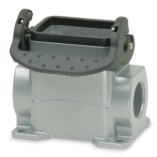 Single lever locking base, 6 contacts with ground connection, NPT entry - 1 Inch  x 1/2 Inch