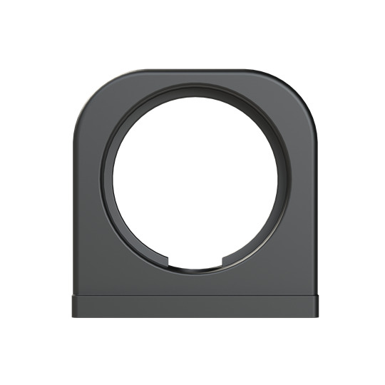 PMACLIP One-Piece Black System Support with Safety Lid, Material - Polyamide 6, Fits to Conduit Size NW - 36, Metric - 40
