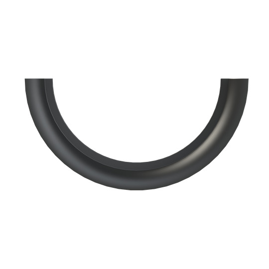 Nylon GN Half Shell Connector - Fits to Conduit Size NW/Metric 48/50, Fine Profile, Color Black