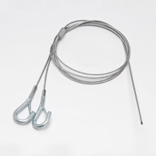 Eaton B-Line series hanging system, KwikWire wire rope, Y Hook termination, 120" wire length, 18" leg