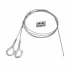 Eaton B-Line series hanging system, KwikWire wire rope kit, Y Hook termination, 120" wire length, 18" leg
