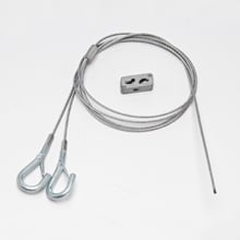 Eaton B-Line series hanging system, KwikWire wire rope, Y Hook termination, 94" wire length