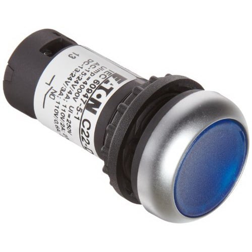 ILL MOM PB BLK-BZL FLSH BLU 230V 1NO