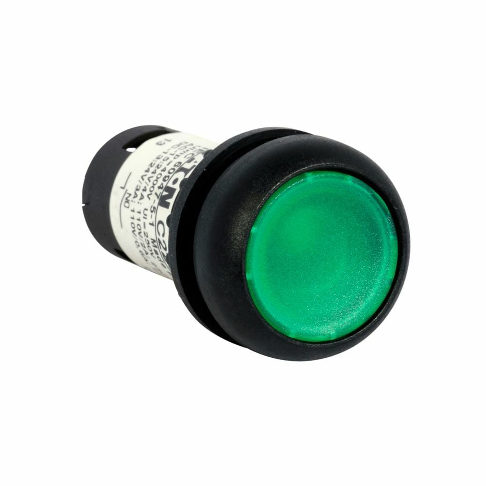 ILL MTN PB BLK-BZL FLSH GRN 24V 1NO