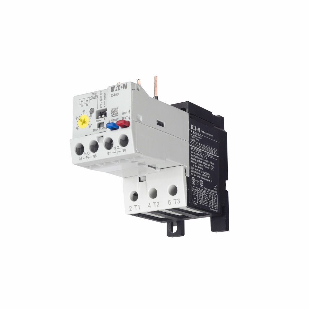 Eaton C440 electronic overload relay, C440 Electronic Overload Relay - NEMA, Freedom Size 00, 45mm frame, Selectable 10A, Class 10 ,20, 30, Overload 1-5A, Standard