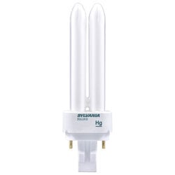 DULUX 18W double compact fluorescent lamp with 2 pin base, 3500K color temperature, 82 CRI, ECOLOGIC for use on magnetic ballast