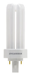 DULUX 26W triple compact fluorescent lamp with 2 pin base, 2700K color temperature, 82 CRI for use on magnetic ballast