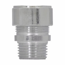 Eaton Crouse-Hinds series CG color-coded cord grip, Cable range min/max: 0.15-0.25", Red, Straight, Aluminum, 1/2"