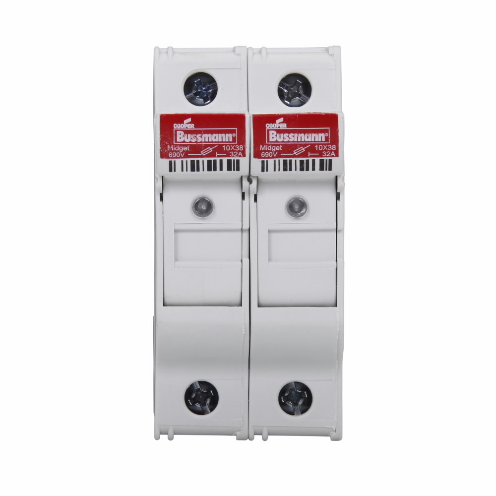 Eaton Bussmann series CHM modular fuse holder, 600V (UL), 690V (IEC), 30A (UL), 32A (IEC), Modular fuse holder, Two-pole - CHM2DIU
