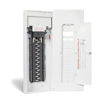 1ph 200A 84cct SE MB Loadcentre,1 phase,120/240 V AC,120/240 V AC,22 kA,200 A,Homeline,Load Centre,main breaker,wall mount