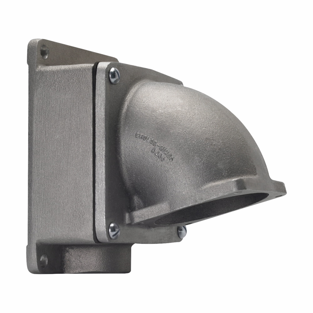 Eaton Crouse-Hinds series PowerMate CJA back box, 60A/100A/150A, Cast aluminum, 1-1/2", 600 Vac/250 Vdc