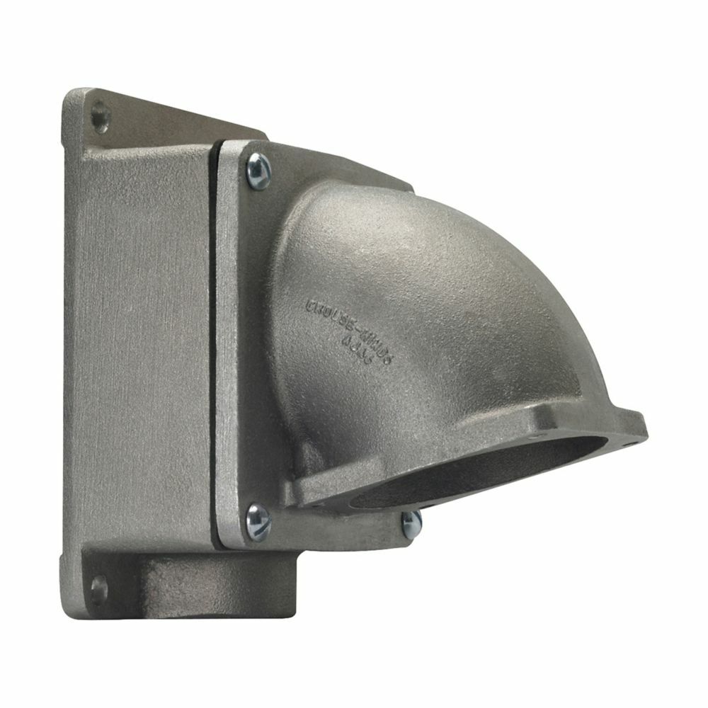 Eaton Crouse-Hinds series PowerMate CJA back box, 60A/100A/150A, Cast aluminum, 2", 600 Vac/250 Vdc