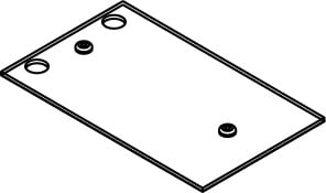 Rectangular Type; 2-3/4 Inch; 5-7/32 Inch; UL Approval; Blank Device Type; CRFB Model