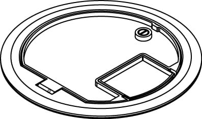 Tamper-Resistant Insert Cover Assembly; Used On CRFB Series Raised Floor Box
