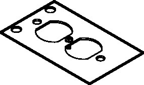 Rectangular Type; 2-3/4 Inch; 5-7/32 Inch; UL Approval; 15/20 Ampere Duplex Receptacle Device Type; CRFB Model