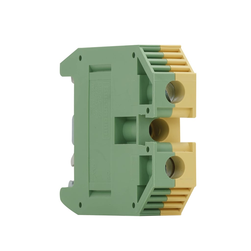 GROUNDING, GREEN-YELLOW 600V UL, 1000V/125A IEC, #12 - #2, 3