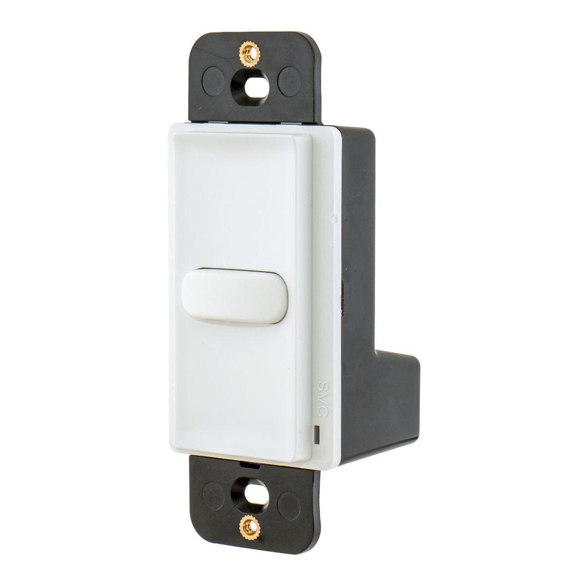 Switches and Lighting Controls, Spec Grade, Latching Decorator Switches, General Purpose AC, Single Pole, 100mA 30V DC, Back and Side Wired, White