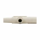 Eaton Crouse-Hinds series Cam-Lok J Series E1015 three way "T" connector, Up to 150A continuous, #8-#4 AWG, Blue, Male/female/female, Rubber, Tapping, 600 Vac/dc