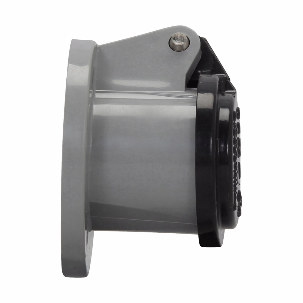 Eaton Crouse-Hinds series Cam-Lok J Series E1015 receptacle cover, White, Thermoplastic