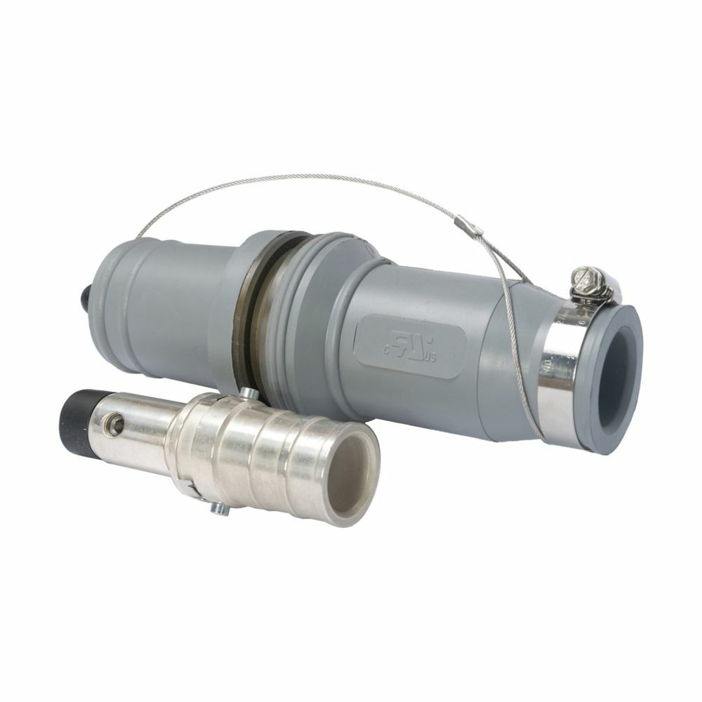 Eaton Crouse-Hinds series Roughneck E1049 plug, Up to 898A continuous, 535 kcmil, Blue, Hexagon crimp or solder, Copper contacts, Male, Rubber, 1000 Vac/dc