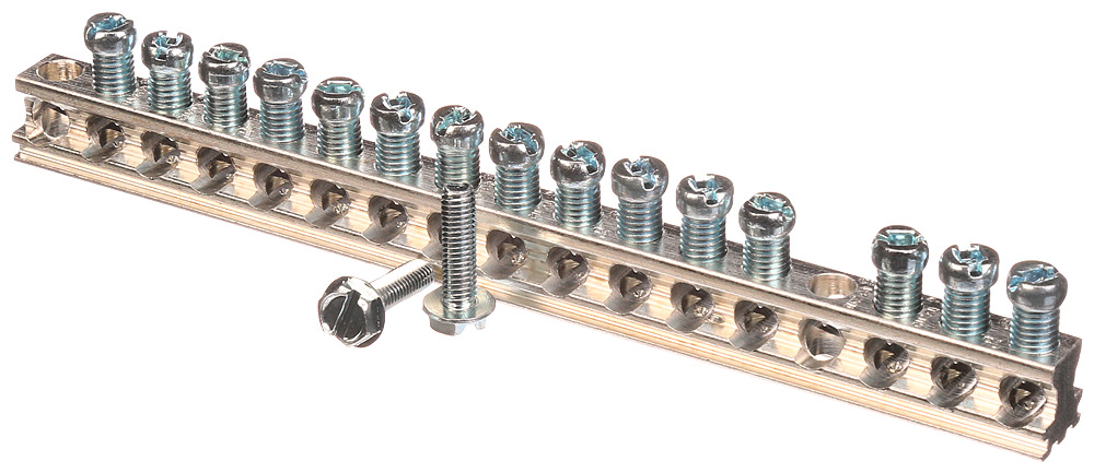  Low Voltage Residential Specialty Load Centers Ground Bar Kits for ES and PL load centers. 15 positions.