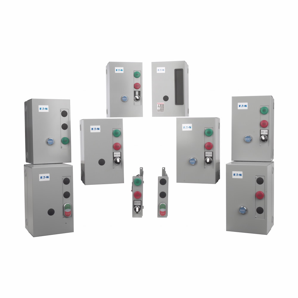 Eaton Freedom NEMA motor control starter, 120V/60Hz-110V/50Hz, NEMA 1, Non-combination non-reversing starter, Size 1, No cover mounted pilot devices, None, 9-45A solid-state electronic overload relay