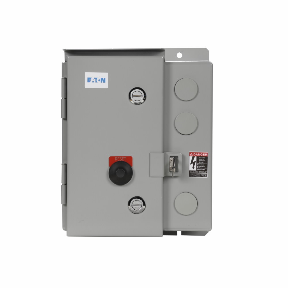 Eaton Freedom NEMA motor control starter, 110V/50 Hz-120V/60 Hz, NEMA 3R, Non-combination non-reversing starter, NEMA size 3, 20-100A solid-state relay without ground fault