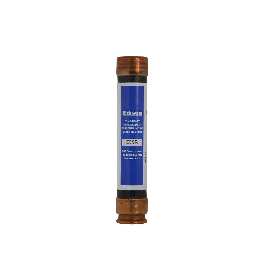 Eaton Edison ECSR fuse, Time-delay current-limiting fuse, Superior overload and cycling capabilities, 35 A, Dual, Class RK5, Non-indicating, Ferrule end x ferrule end, 10 sec at 500%, 200 kAIC, Standard, 600 V