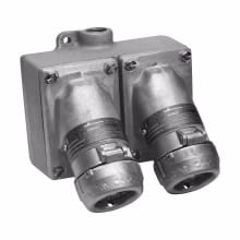 20A 125V DE DL GANG RCPT ASSY 3/4 M4
