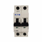 Eaton FAZ branch protector,UL 489 Industrial miniature circuit breaker - supplementary protector,Medium levels of inrush current are expected,5 A,10 kAIC, 14 kAIC,Two-pole,277/480 V,5-10X /n,50-60 Hz,Screw terminals,C Curve