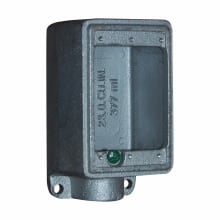 Eaton Crouse-Hinds series Condulet FD device box, Deep, Malleable iron, Hot dip galvanized finish, Single-gang, 1/2"
