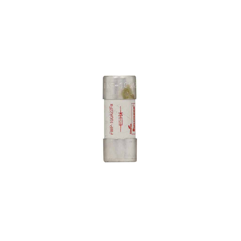 Eaton Bussmann series FWP high speed fuse, 700 Vac, 700 Vdc (UL), 50A, 200 kAIC at 300 Vdc, 50 kAIC at 300 Vdc, Non Indicating, High speed fuse, Ferrule end X ferrule end, Class aR, White, Ceramic
