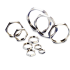Hexagonal Lock Nut with PG Threads, Material - Nickel-Plated Brass, Thread Size - 13