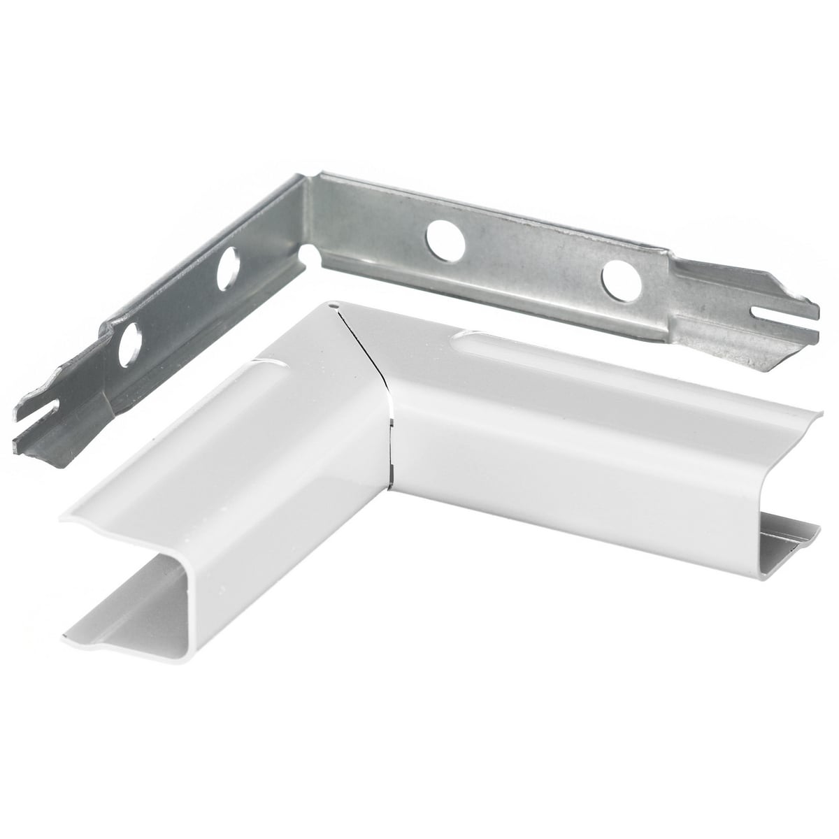 Metal Raceway, Internal Elbow, HBL500 Series, White