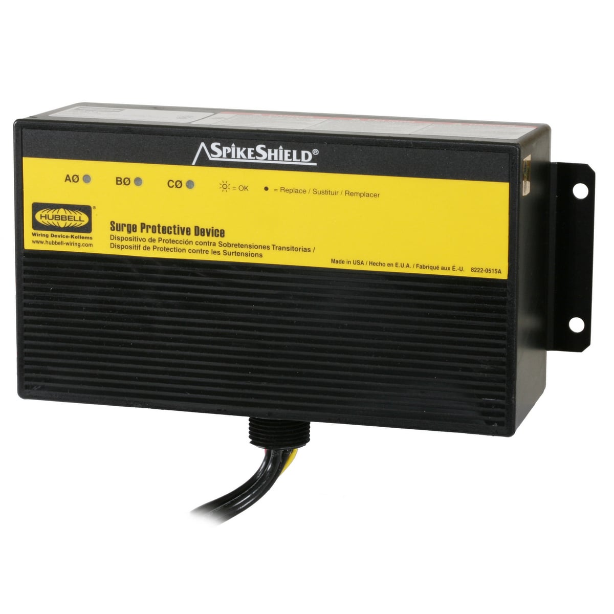 Surge Protective Devices, SPIKESHIELD Wired-In Branch Panel Protection, TVSS Block, 100KA, 3PH 240/120V with Filter