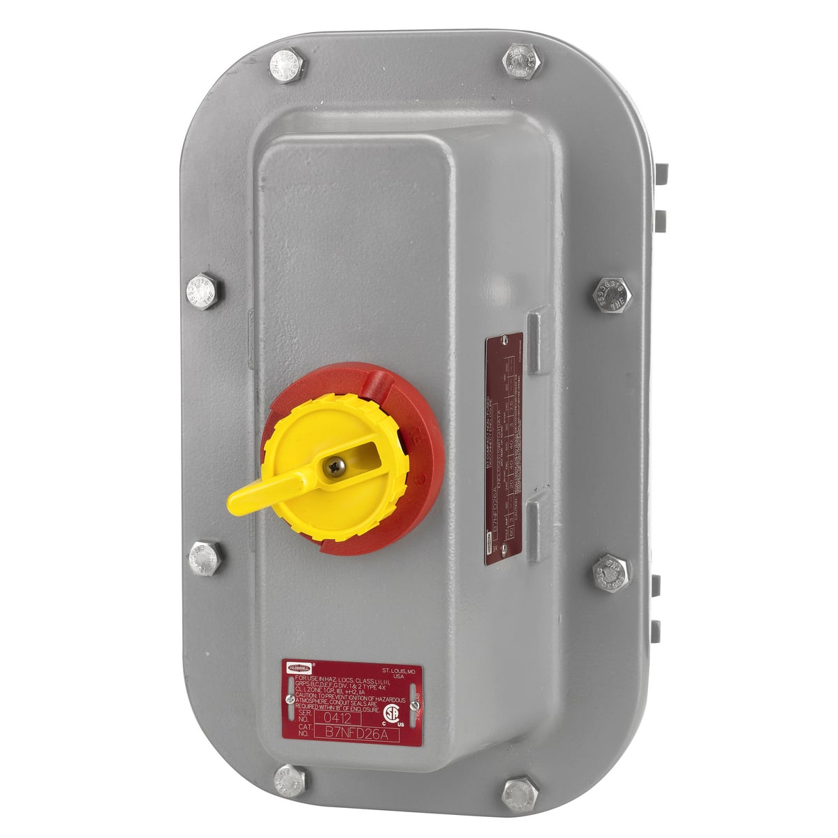 Disconnect Switches, Non Fused, Hazardous Location, 60A 600V AC, 3-Pole