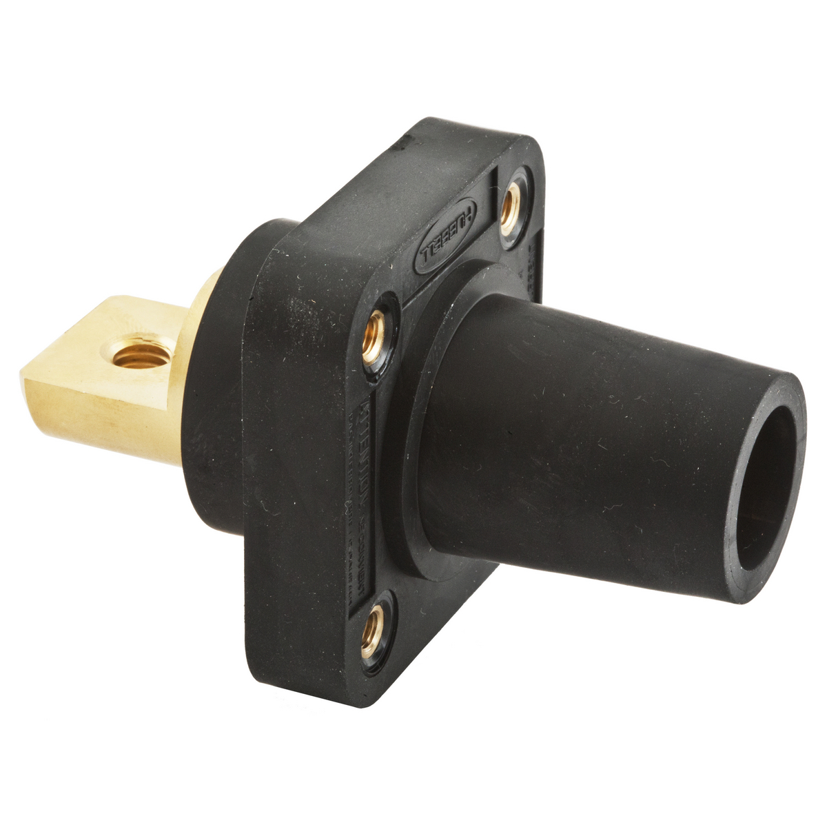 Heavy Duty Products, Single Pole Devices, Industrial Grade, Female Bus Receptacle, 300/400A 600V AC/DC, Single Conductor, Black