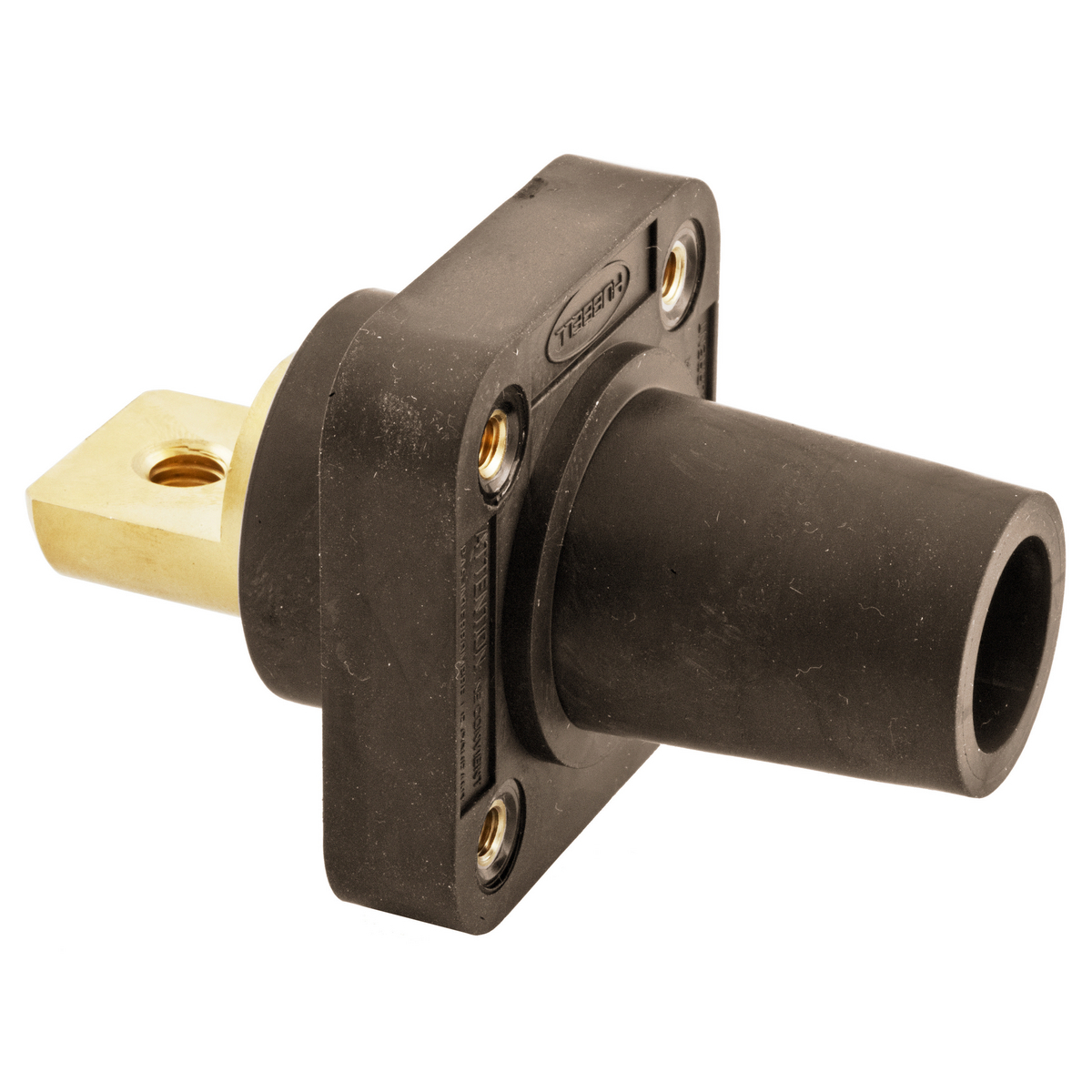 Heavy Duty Products, Single Pole Devices, Industrial Grade, Female Bus Receptacle, 300/400A 600V AC/DC, Single Conductor, Brown