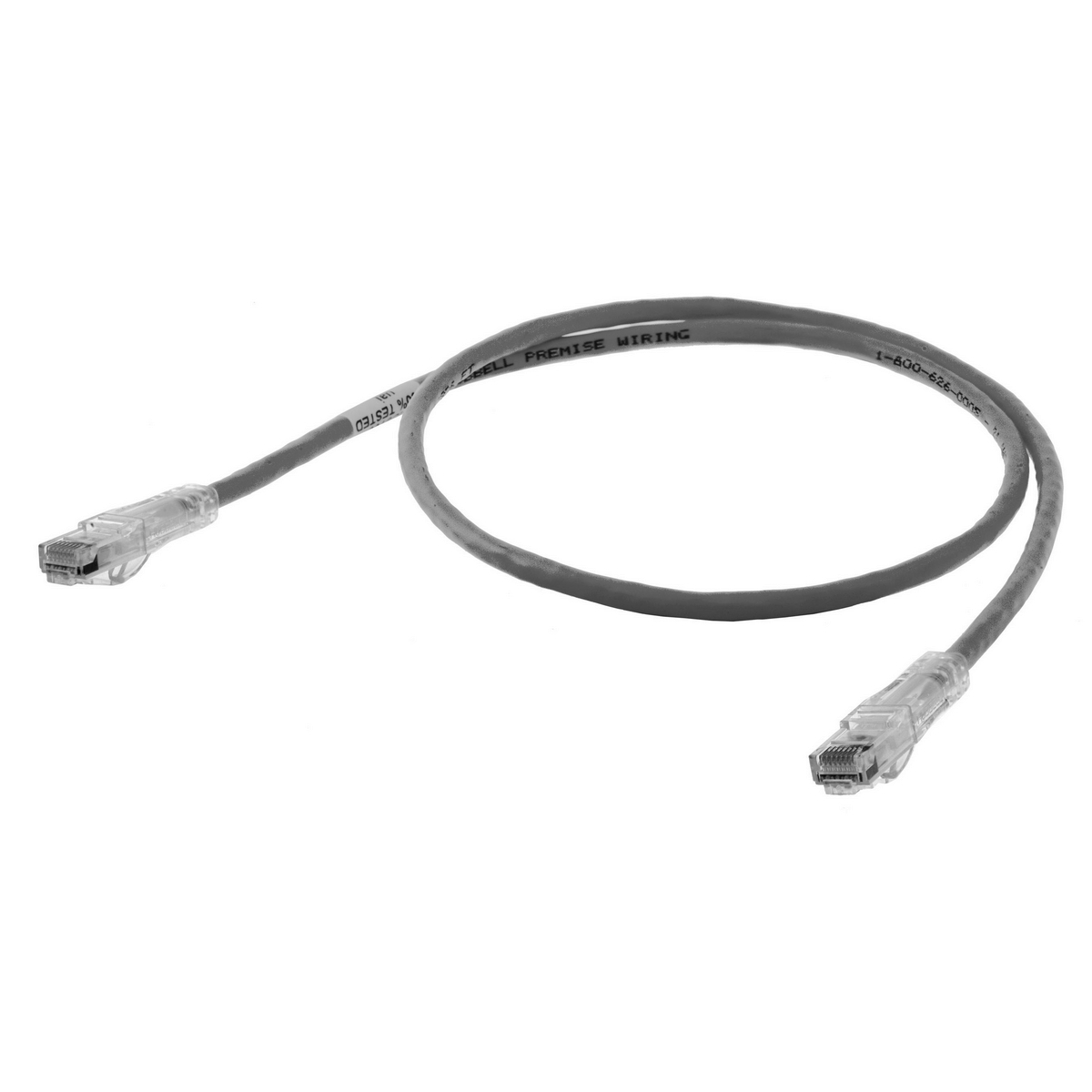 Patch Cord, Speed Gain, Cat6, Slim, Gray, 10'