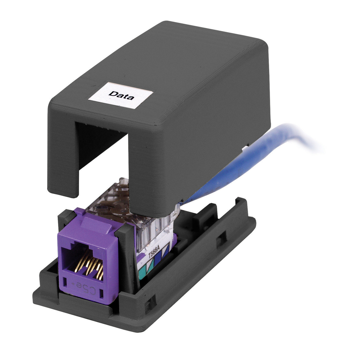 Housing, Surface Mount, 1-Port, Black