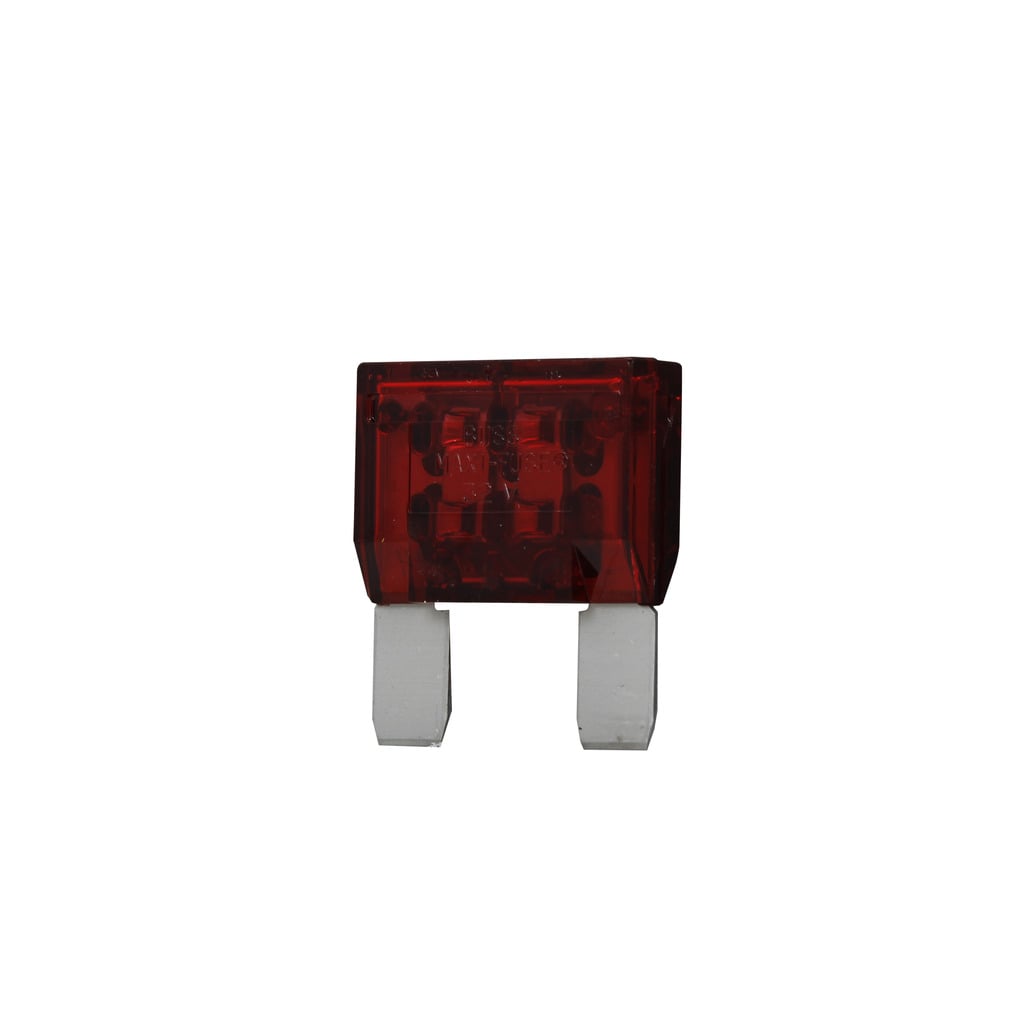 Eaton Bussmann series MAX MAXI fuse, Color code red, 32 Vdc, 50A, 1 kAIC, Non Indicating, MAXI fuse, Blade end, Colored plastic housing, zinc fuse element